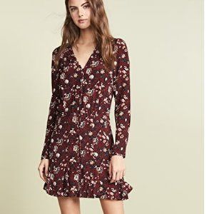 NWOT Veronica Beard Silk Bordeaux Riggins Dress